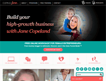 Tablet Screenshot of copingwithjane.com